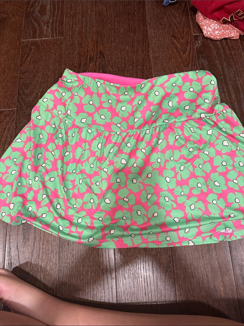 Callaway Pink & Mint Floral Circle Skirt